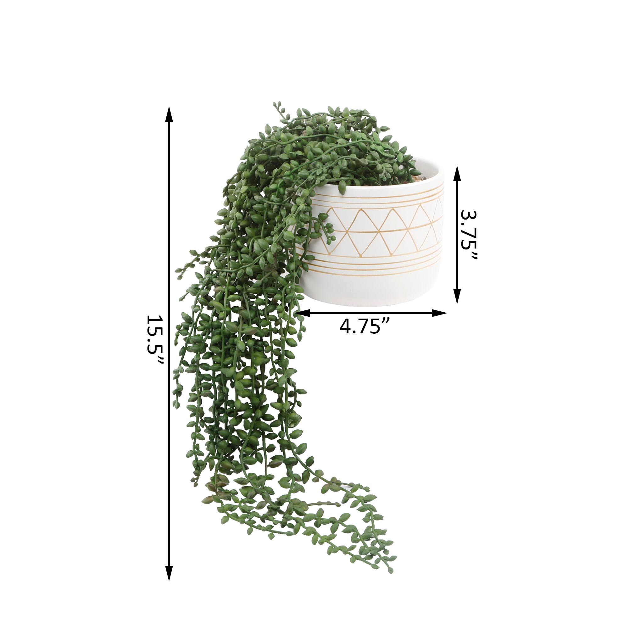Flora Bunda® 17.5" String Of Beads In 5" Geo Ceramic